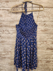 BLUE/FLORAL SHORT DRESS