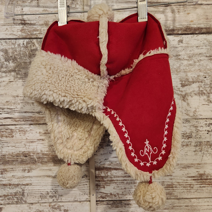 RED FLEECE HAT W/SHERPA