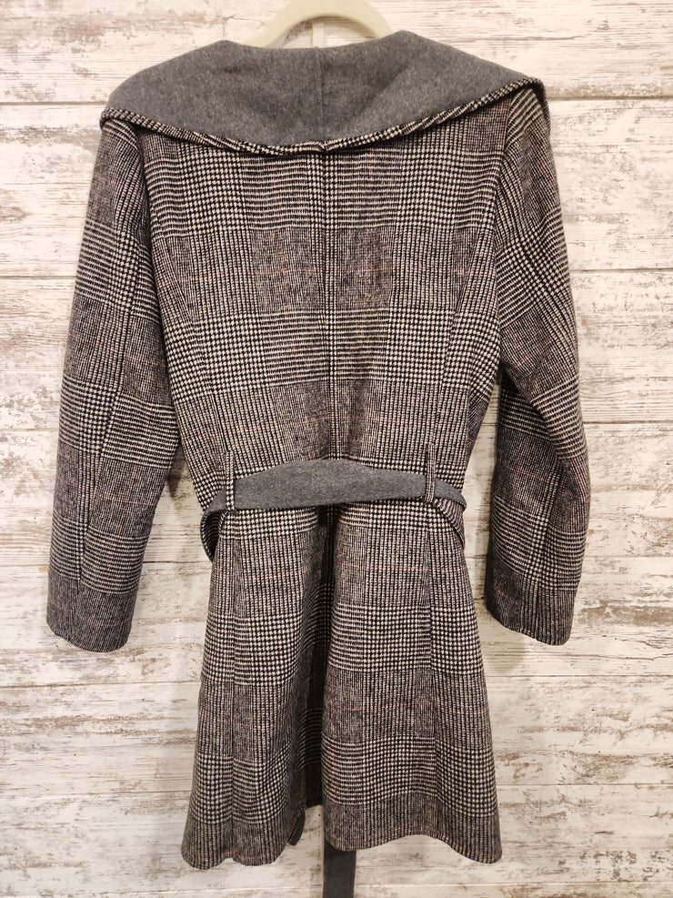 GRAY WOOL OPEN COAT