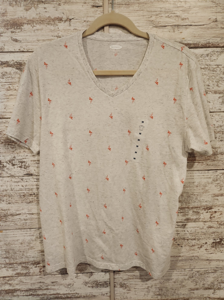 GRAY W/FLAMINGOS TOP - NEW