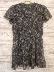 BLACK/WHITE FLORAL DRESS (NEW)