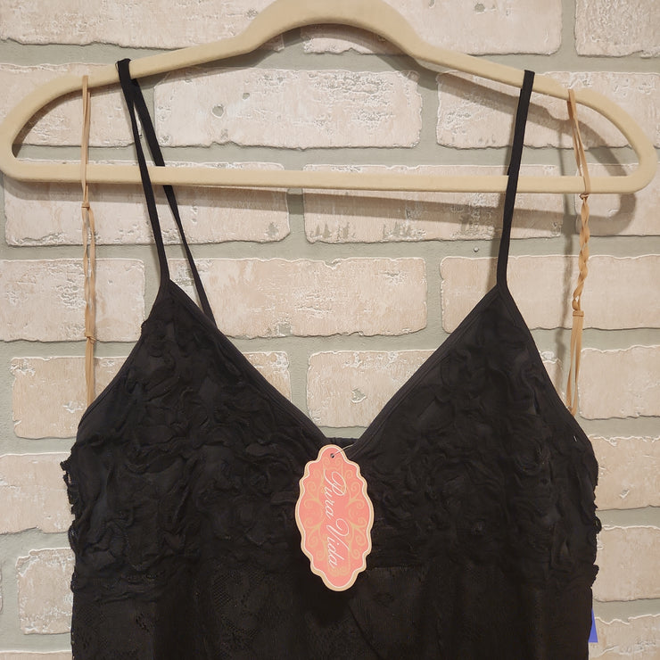 BLACK LACE SHORT DRESS (NEW)