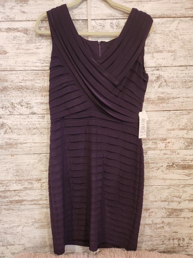 PURPLE RUFFLE SHORT DRESS-NEW