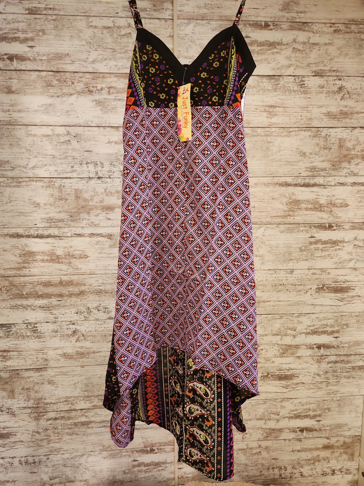 PURPLE/BLACK HI-LO DRESS (NEW)