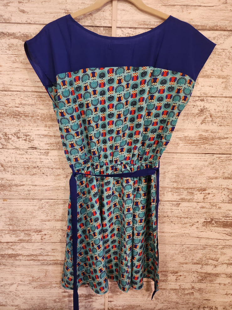 BLUE OWL SHORT DRESS (NEW)