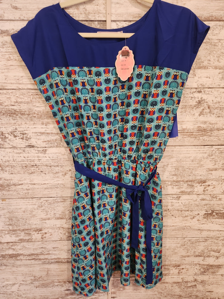 BLUE OWL SHORT DRESS (NEW)