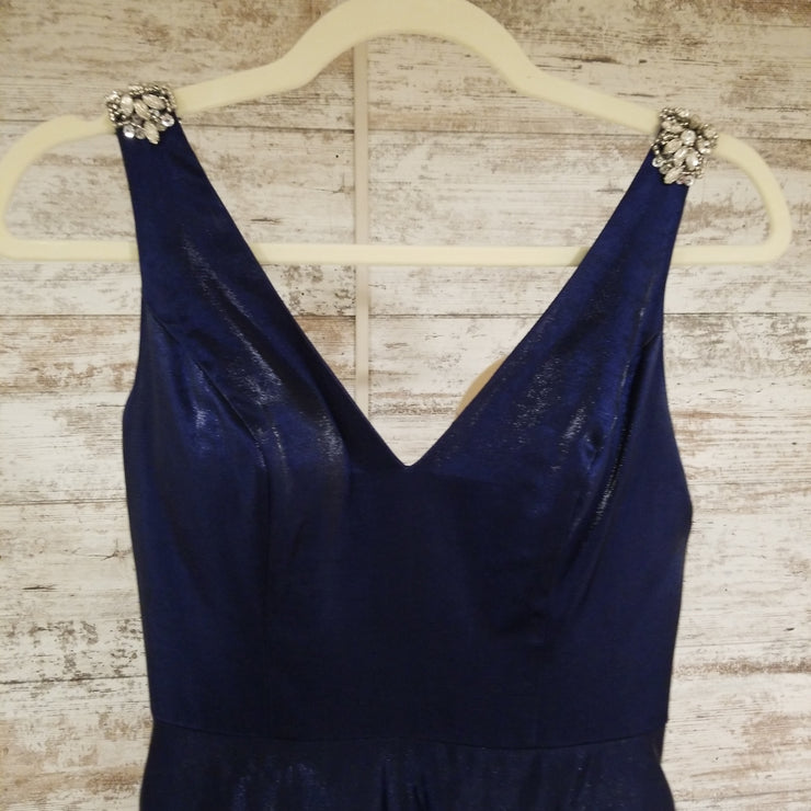 NAVY A LINE GOWN