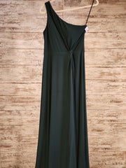 GREEN LONG EVENING GOWN