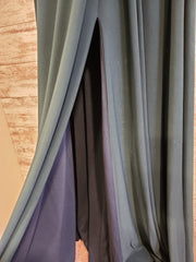 GREEN LONG EVENING GOWN