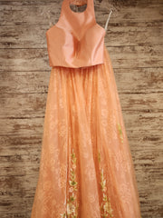 PEACH 2 PC. PRINCESS GOWN SET