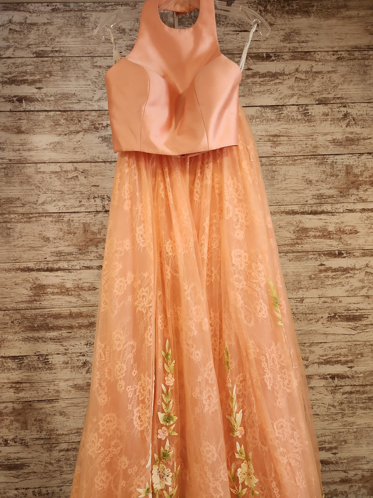 PEACH 2 PC. PRINCESS GOWN SET