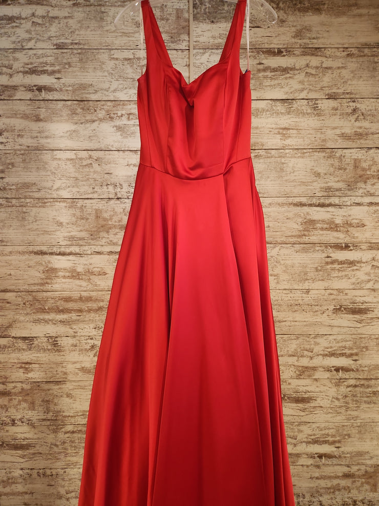 RED A LINE GOWN
