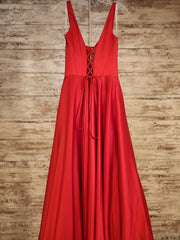 RED A LINE GOWN