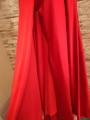 RED A LINE GOWN