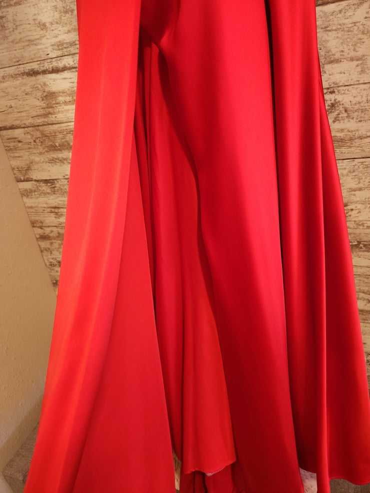 RED A LINE GOWN