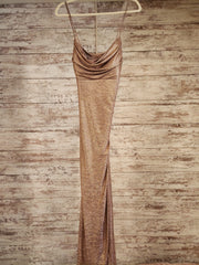 GOLD SPARKLY LONG DRESS