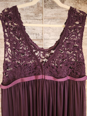 PURPLE LONG EVENING GOWN