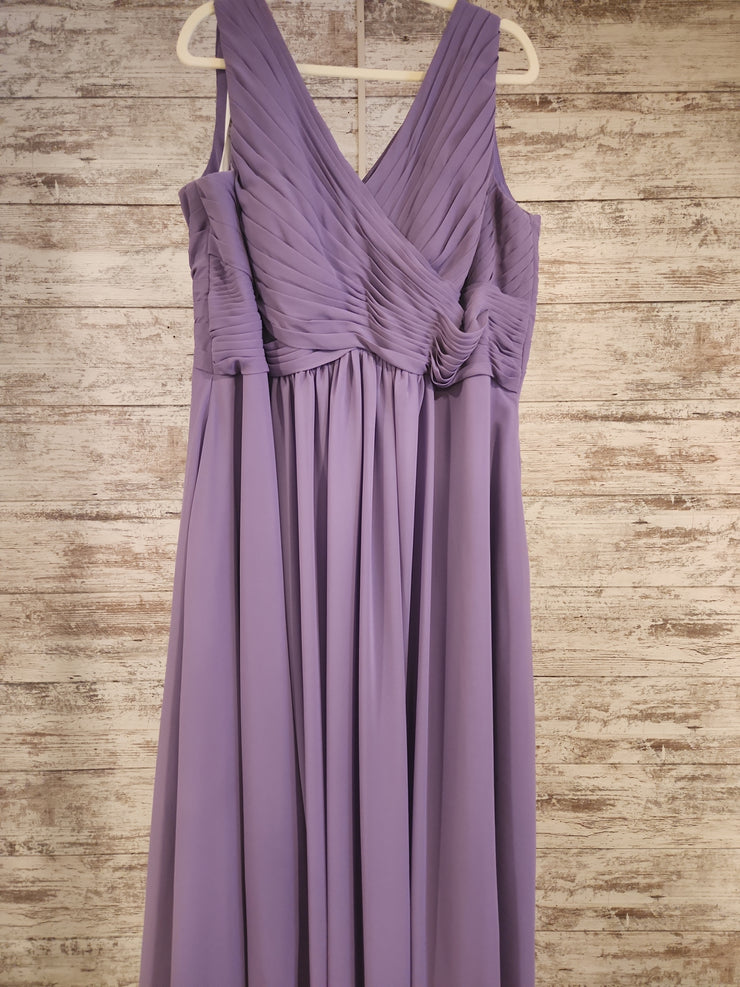 PURPLE LONG EVENING GOWN