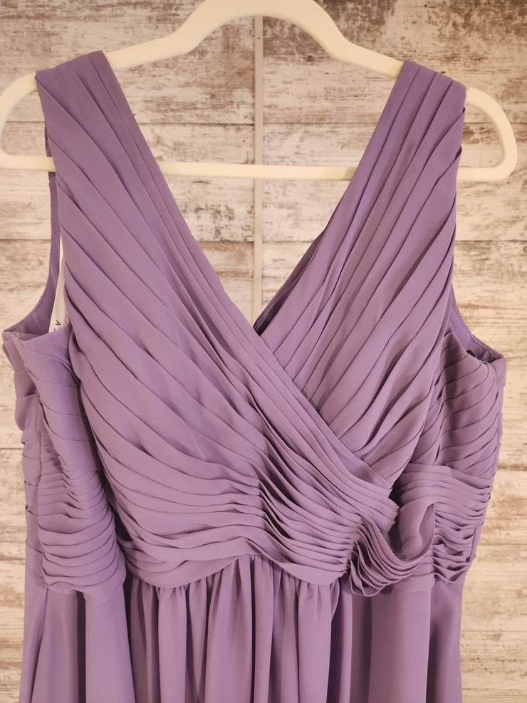PURPLE LONG EVENING GOWN