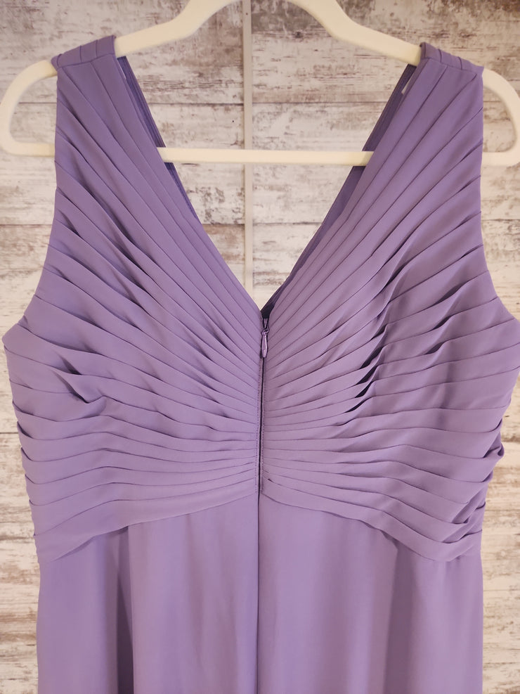 PURPLE LONG EVENING GOWN