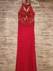 RED LONG EVENING GOWN