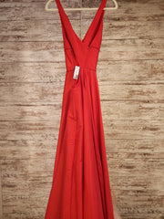 RED A LINE GOWN