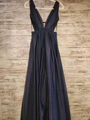 NAVY A LINE GOWN