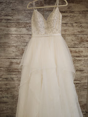IVORY A LINE WEDDING GOWN