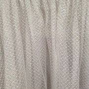 SILVER SPARKLY A LINE GOWN