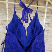 ROYAL BLUE A LINE GOWN (NEW)