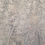 BLUE SPARKLY LONG MERMAID GOWN