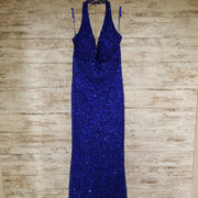 ROYAL BLUE SEQUIN LONG DRESS