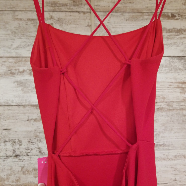 RED LONG EVENING GOWN