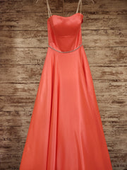 PINK A LINE GOWN