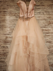 PINK RUFFLED PRINCESS GOWN