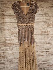 GOLD/BRONZE SPARKLY LONG DRESS