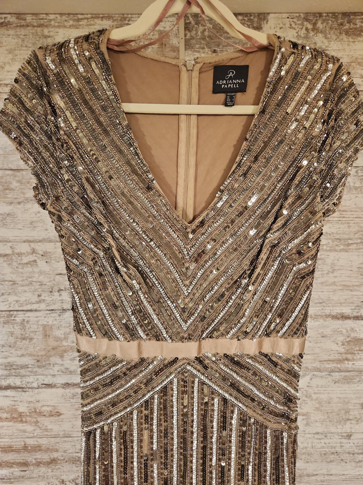 GOLD/BRONZE SPARKLY LONG DRESS