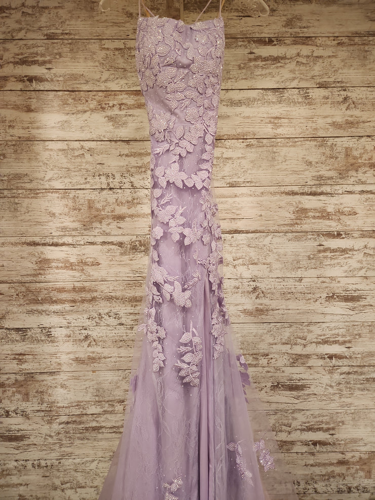 PURPLE/SPARKLY MERMAID GOWN