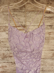 PURPLE/SPARKLY MERMAID GOWN