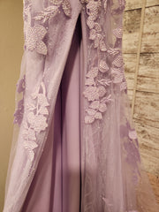 PURPLE/SPARKLY MERMAID GOWN