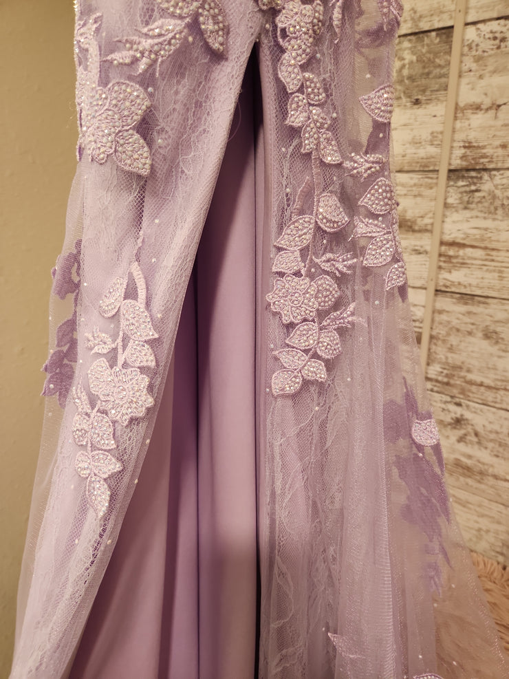 PURPLE/SPARKLY MERMAID GOWN