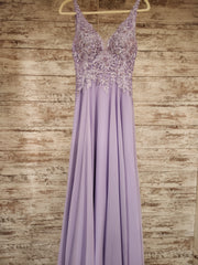 LAVENDER LONG EVENING GOWN