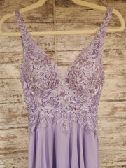 LAVENDER LONG EVENING GOWN