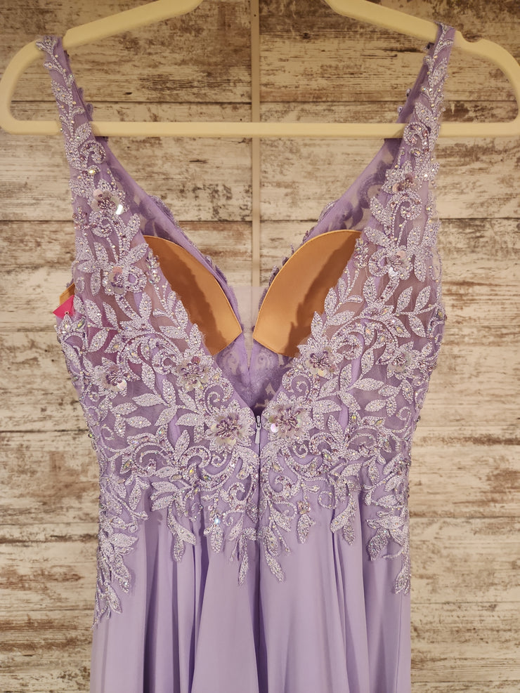 LAVENDER LONG EVENING GOWN