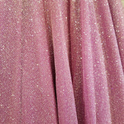 PINK SPARKLY A LINE GOWN