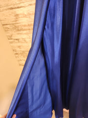 ROYAL BLUE A LINE GOWN