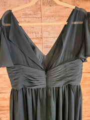 GREEN LONG EVENING GOWN