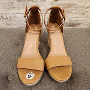 TAN WEDGE SANDALS