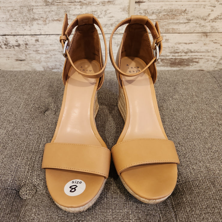 TAN WEDGE SANDALS