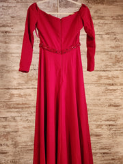 RED LONG EVENING GOWN